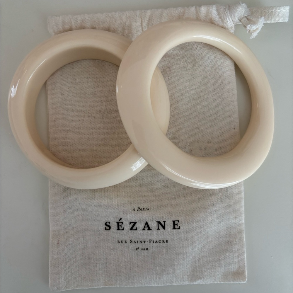 Sézane Cream Bracelets